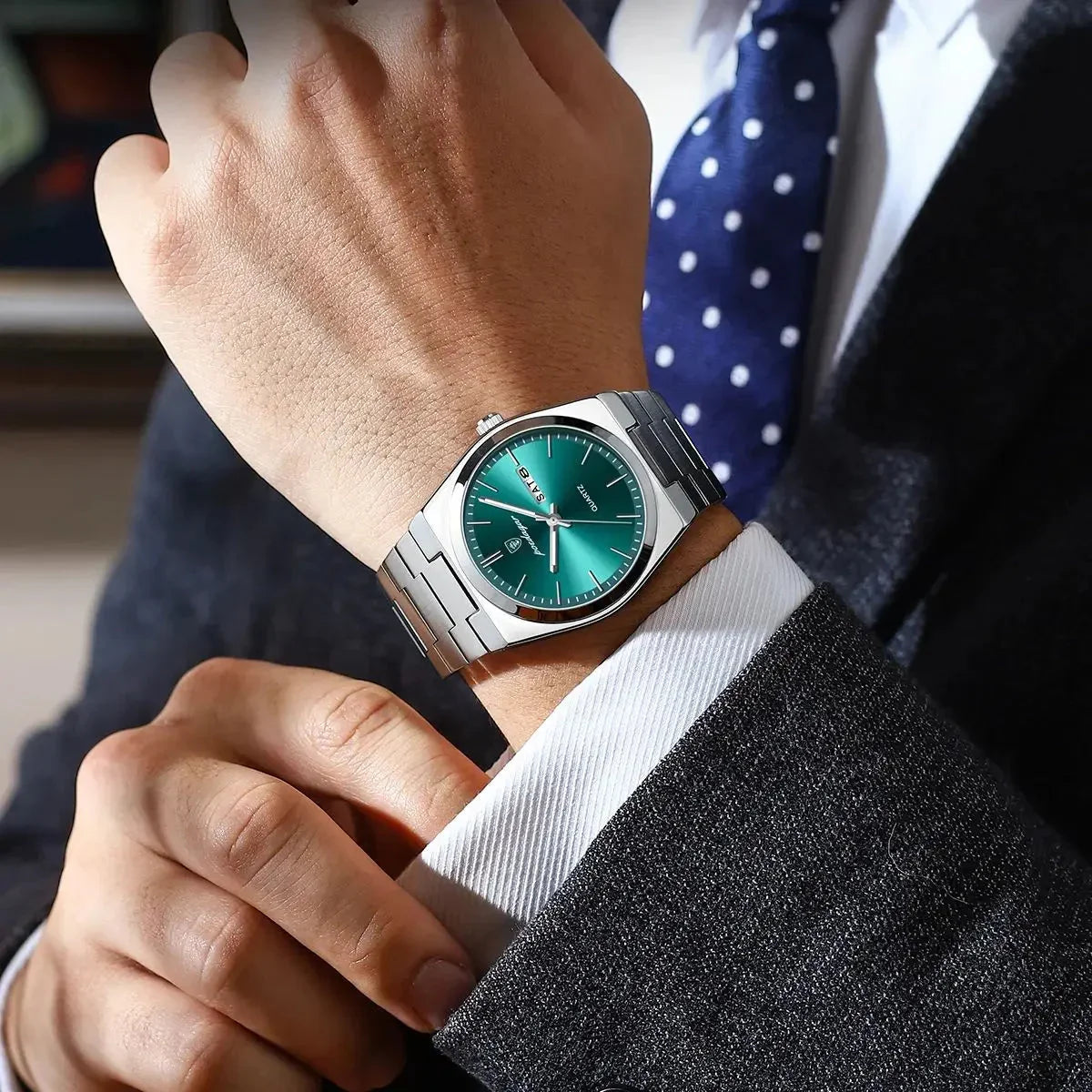 POEDAGAR Slim Men's Watch