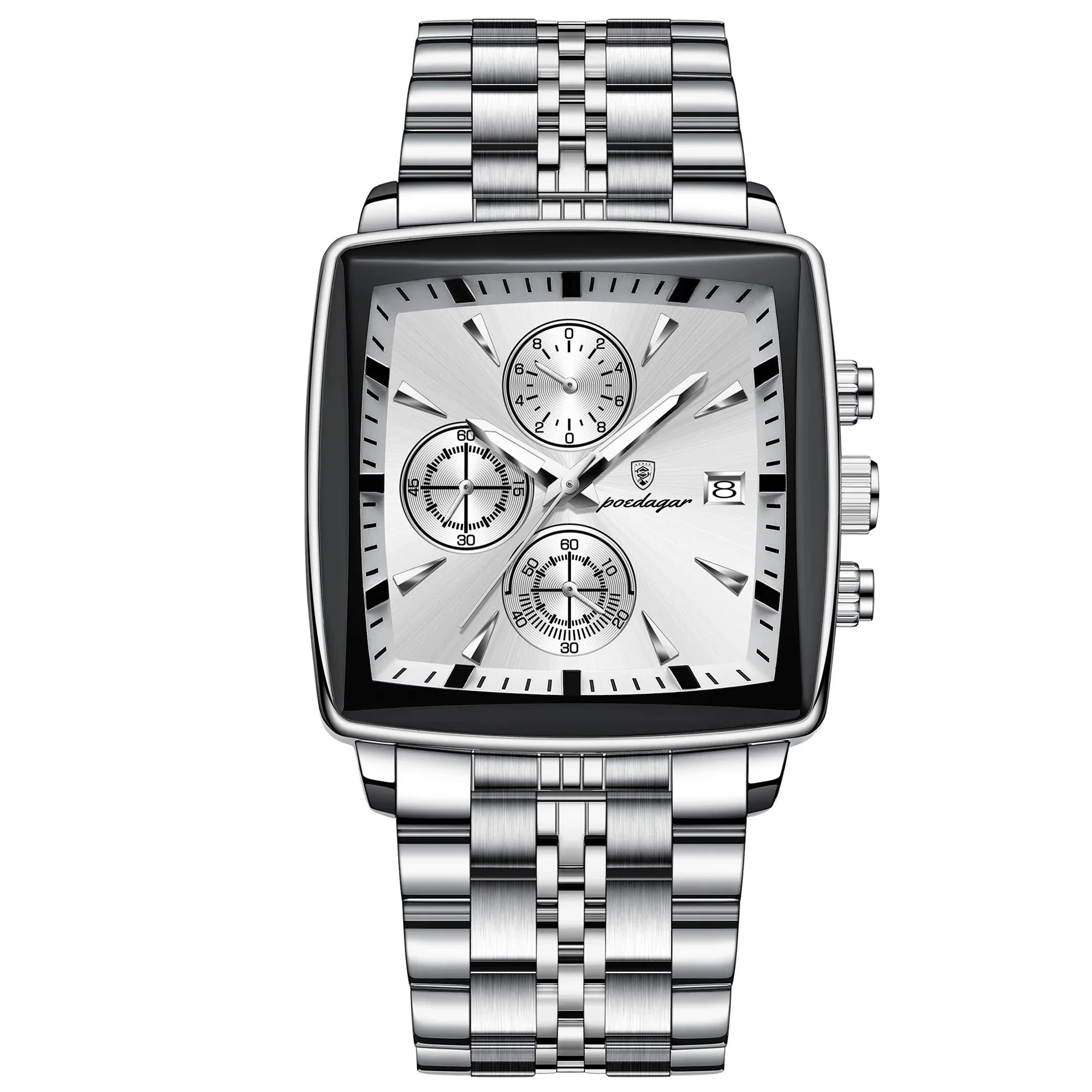 POEDAGAR Square Men's Watch
