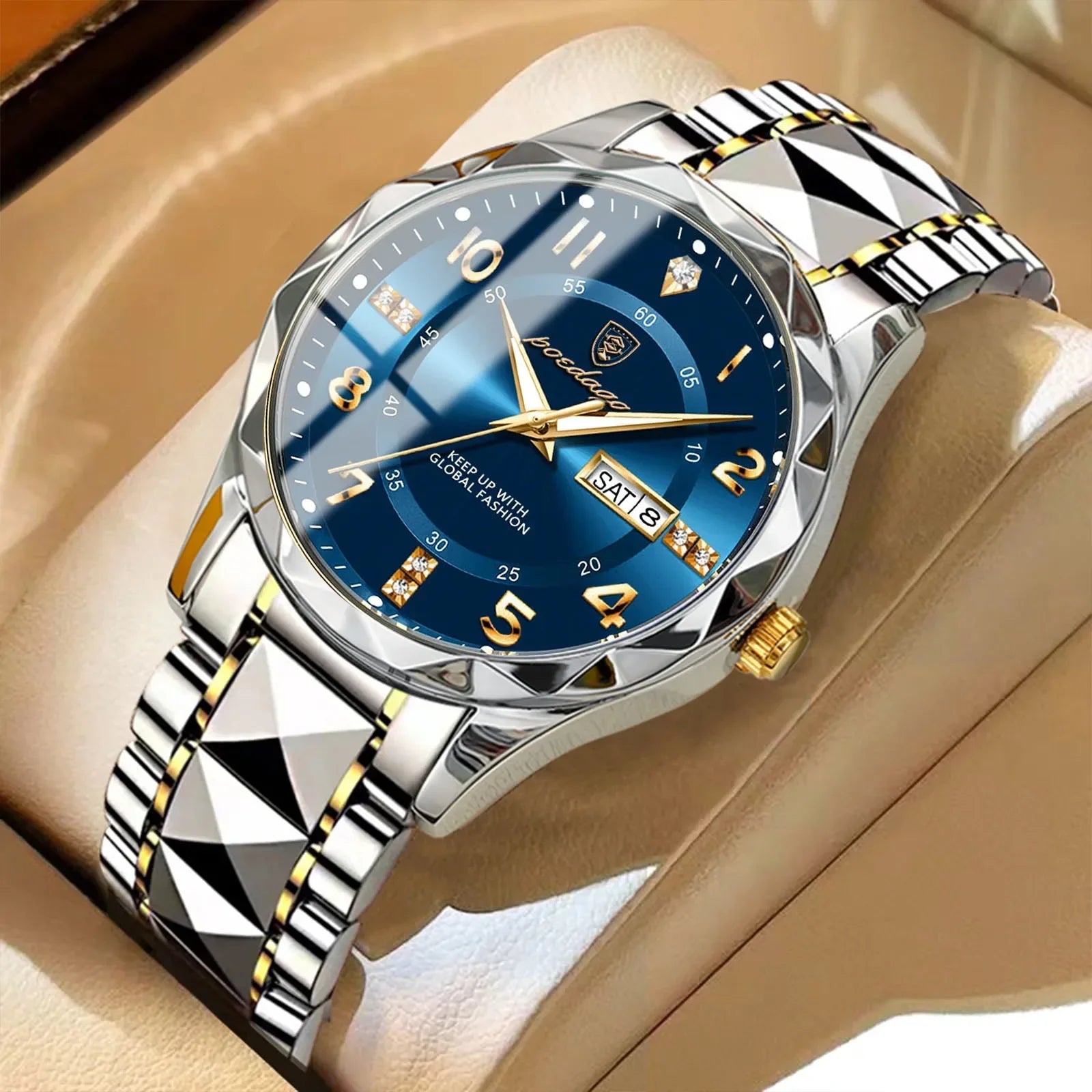 POEDAGAR Men's Quartz Watch