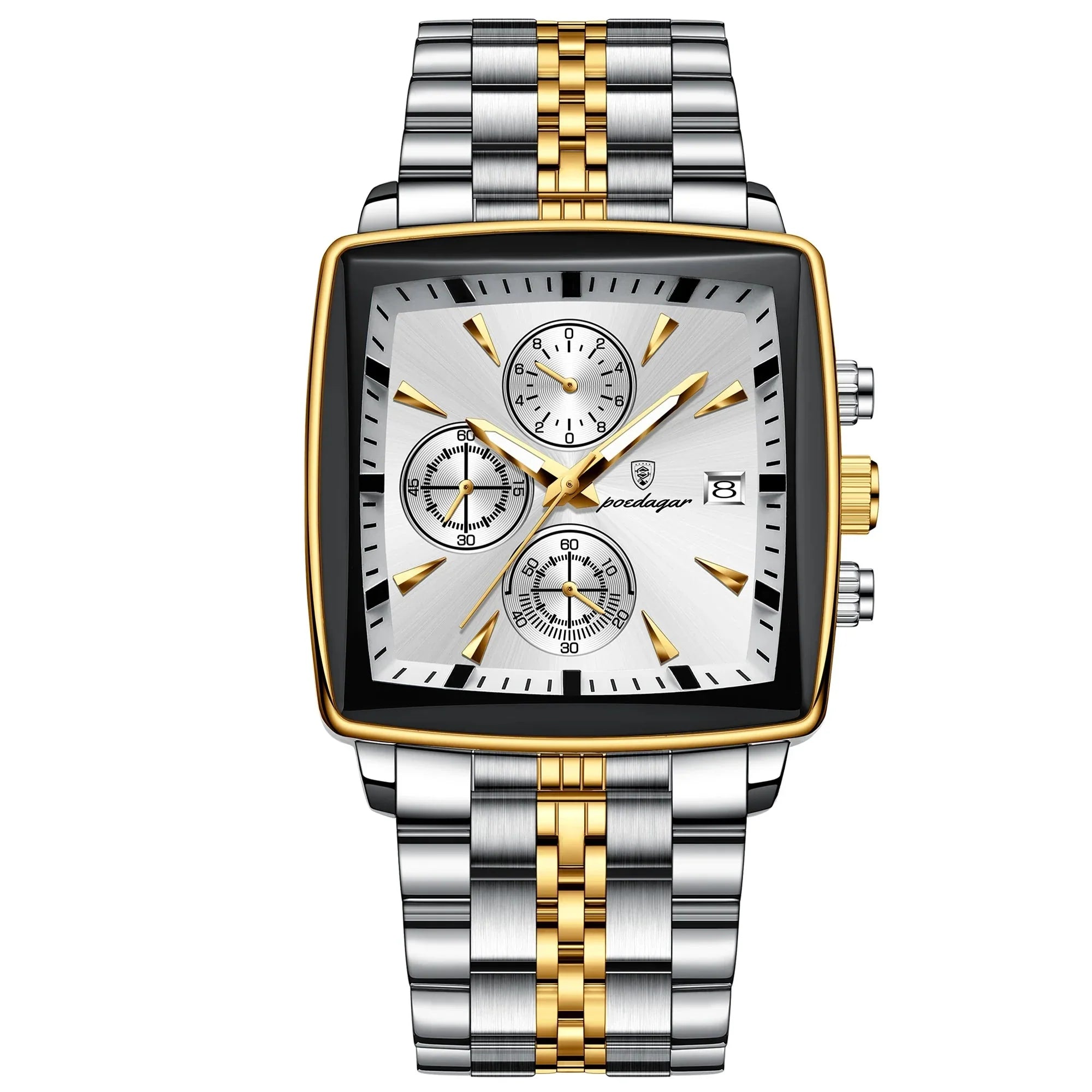 POEDAGAR Square Men's Watch