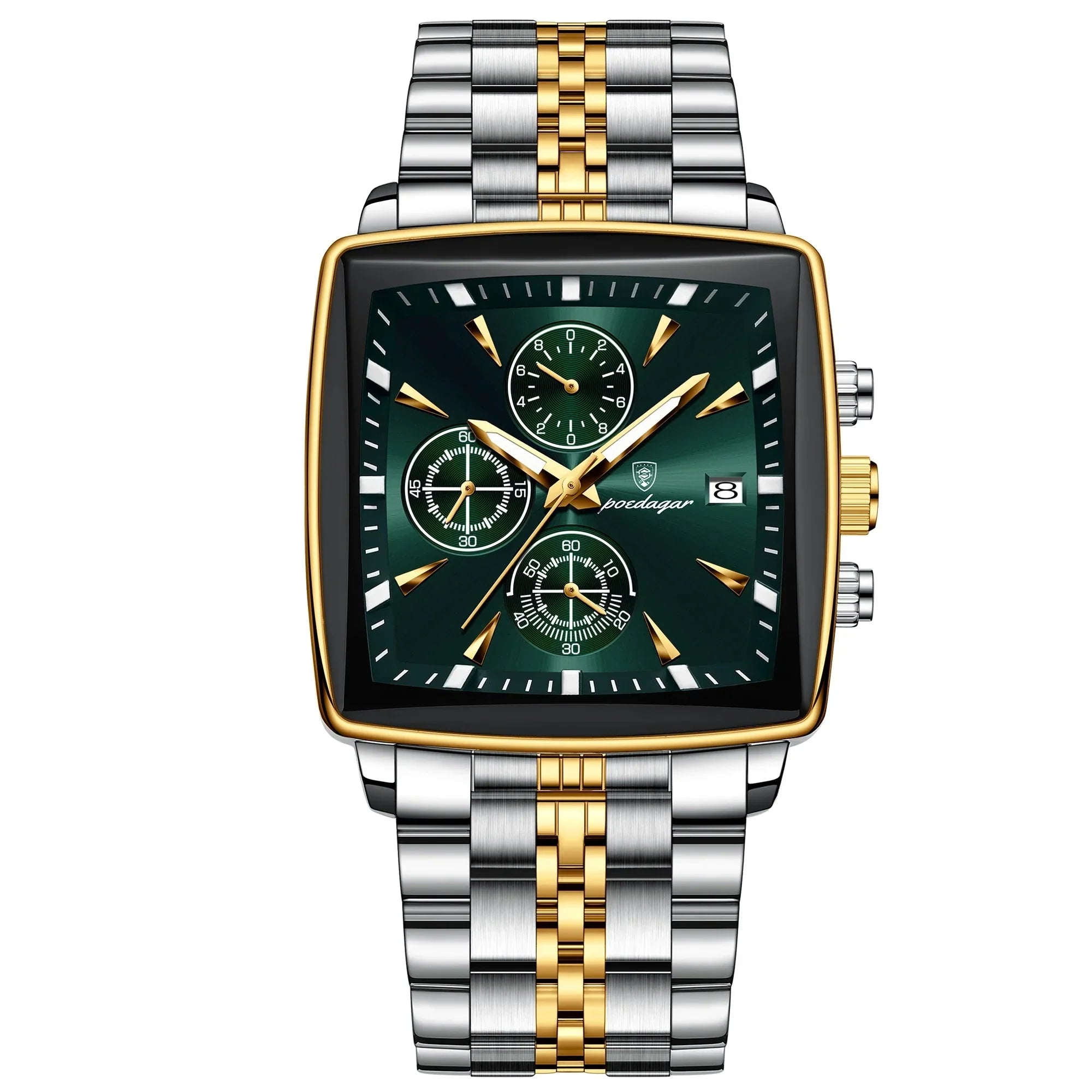 POEDAGAR Square Men's Watch