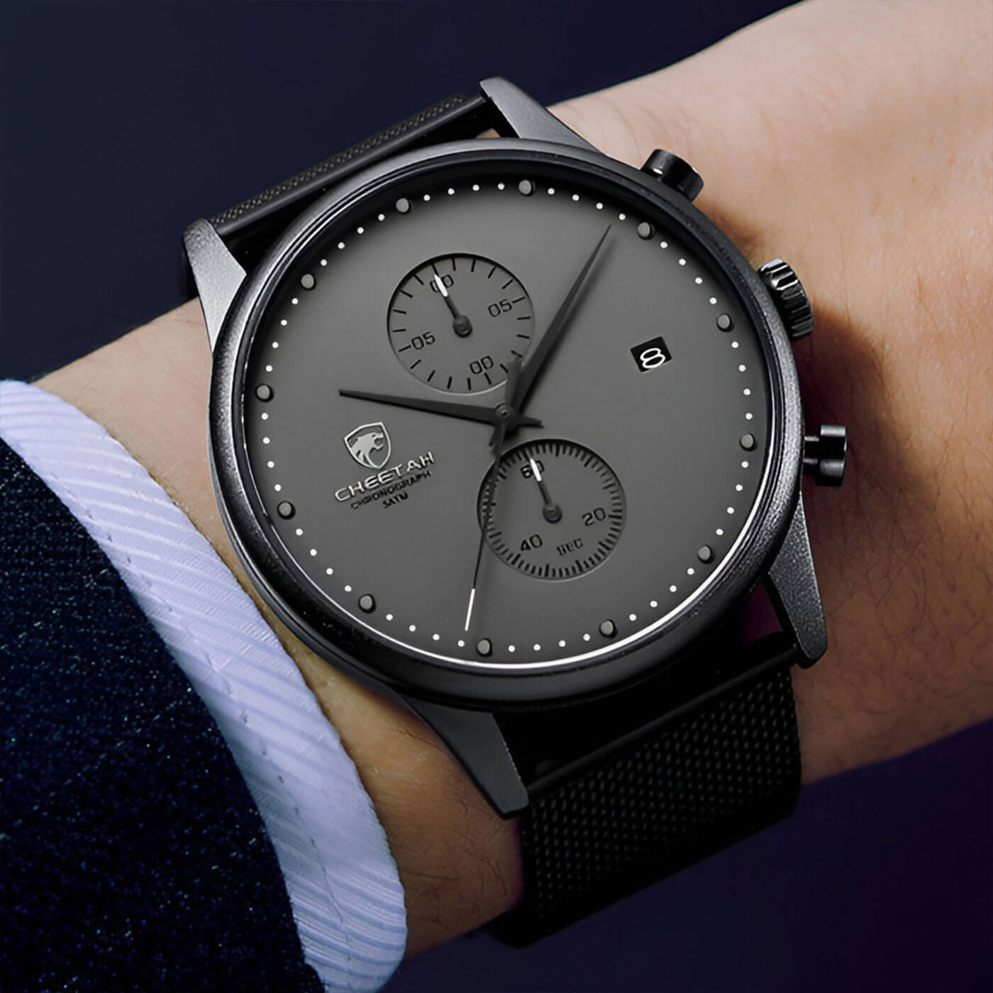 Black Cheetah Men's Watch