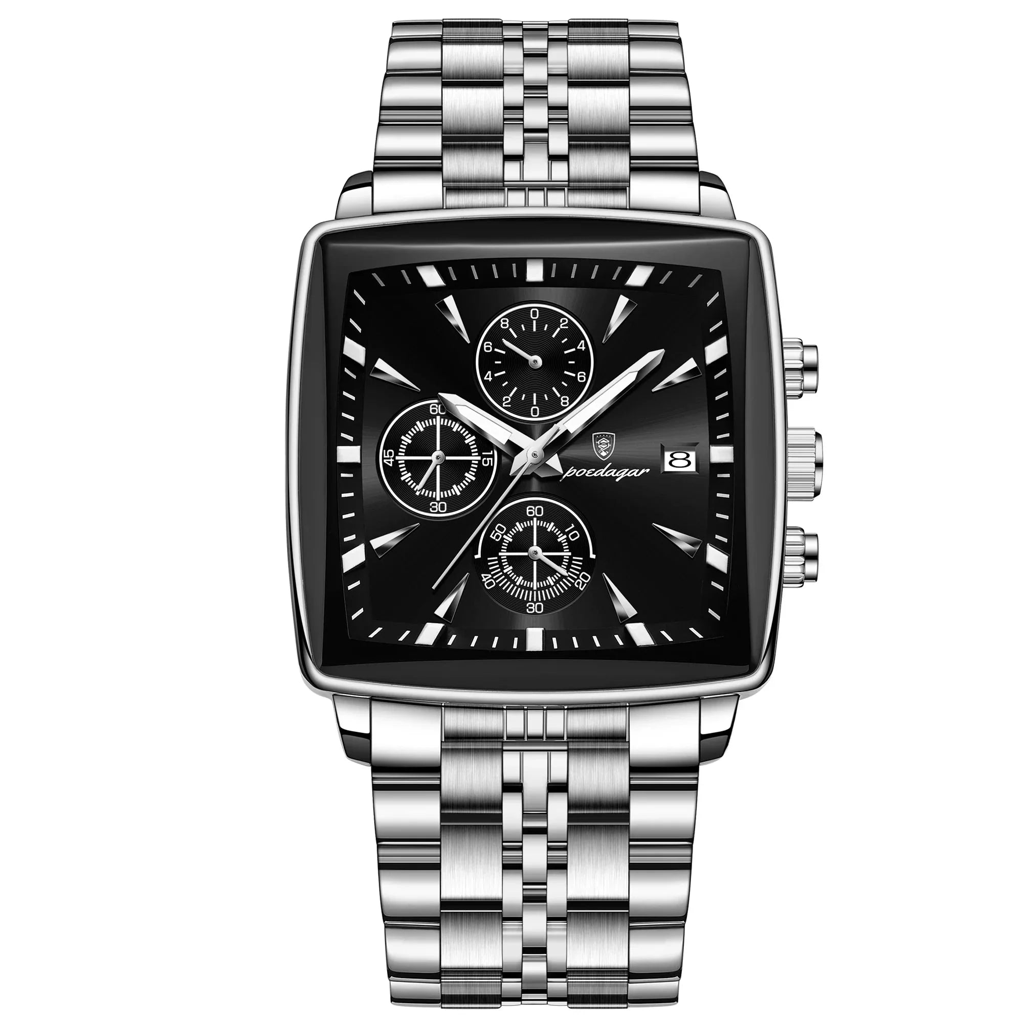 POEDAGAR Square Men's Watch
