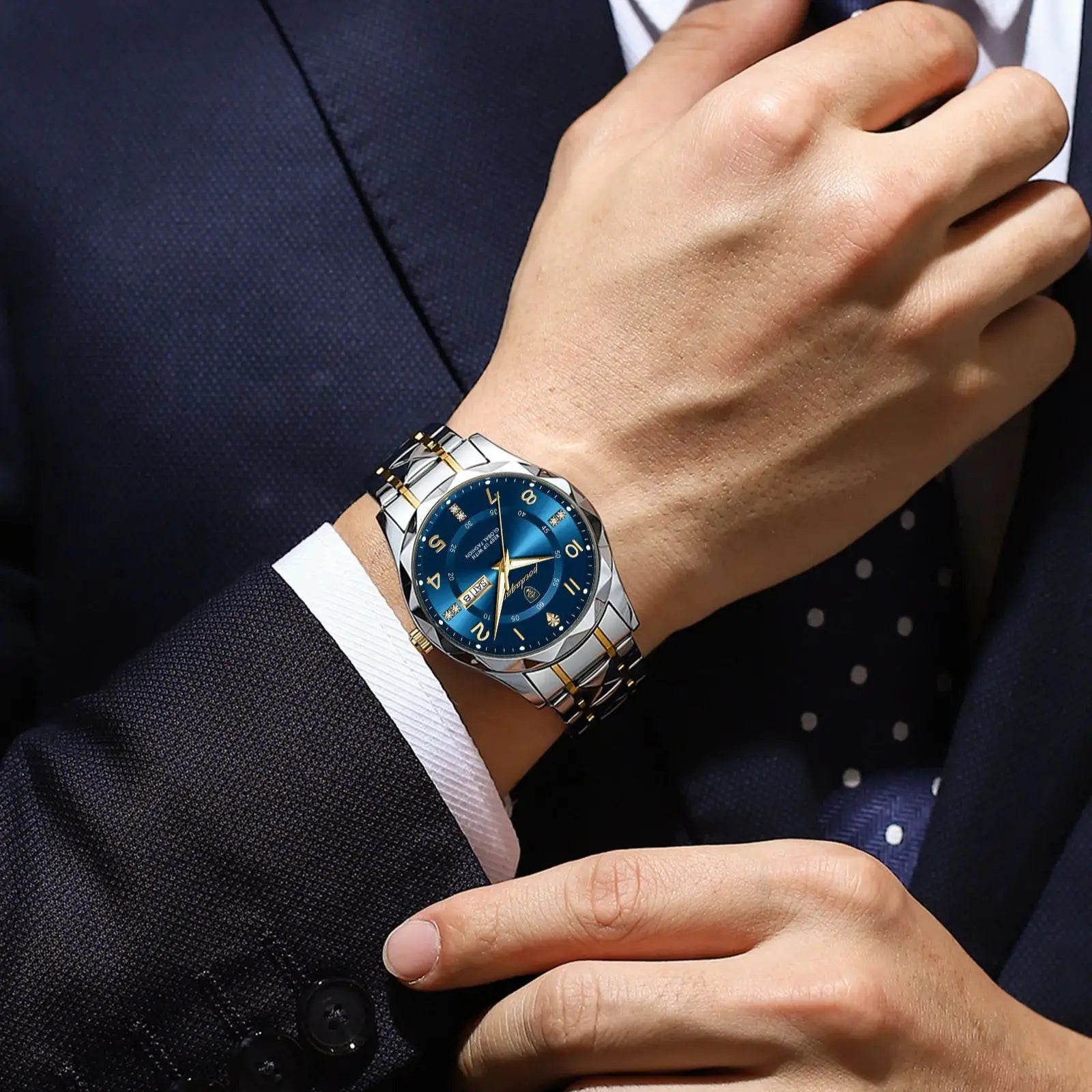 POEDAGAR Men's Quartz Watch