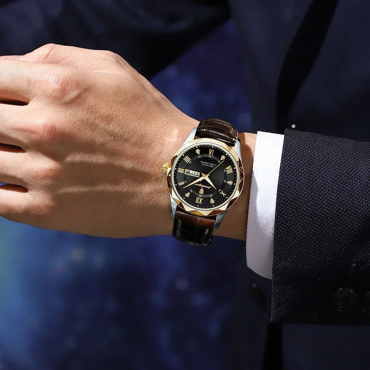 POEDAGAR Roman Watch