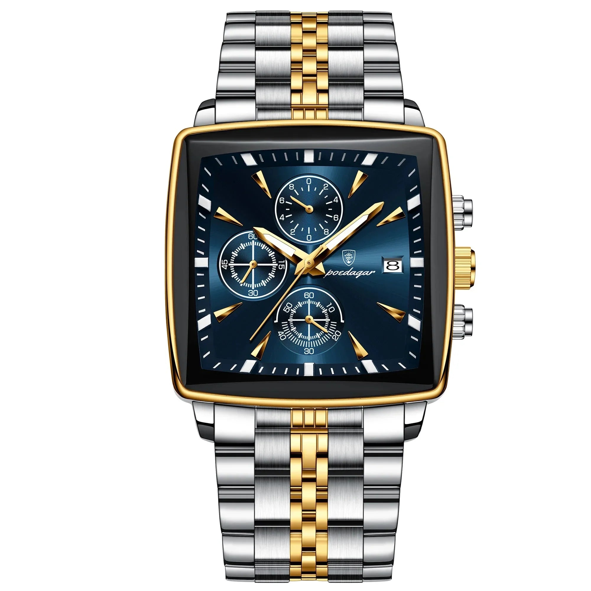 POEDAGAR Square Men's Watch