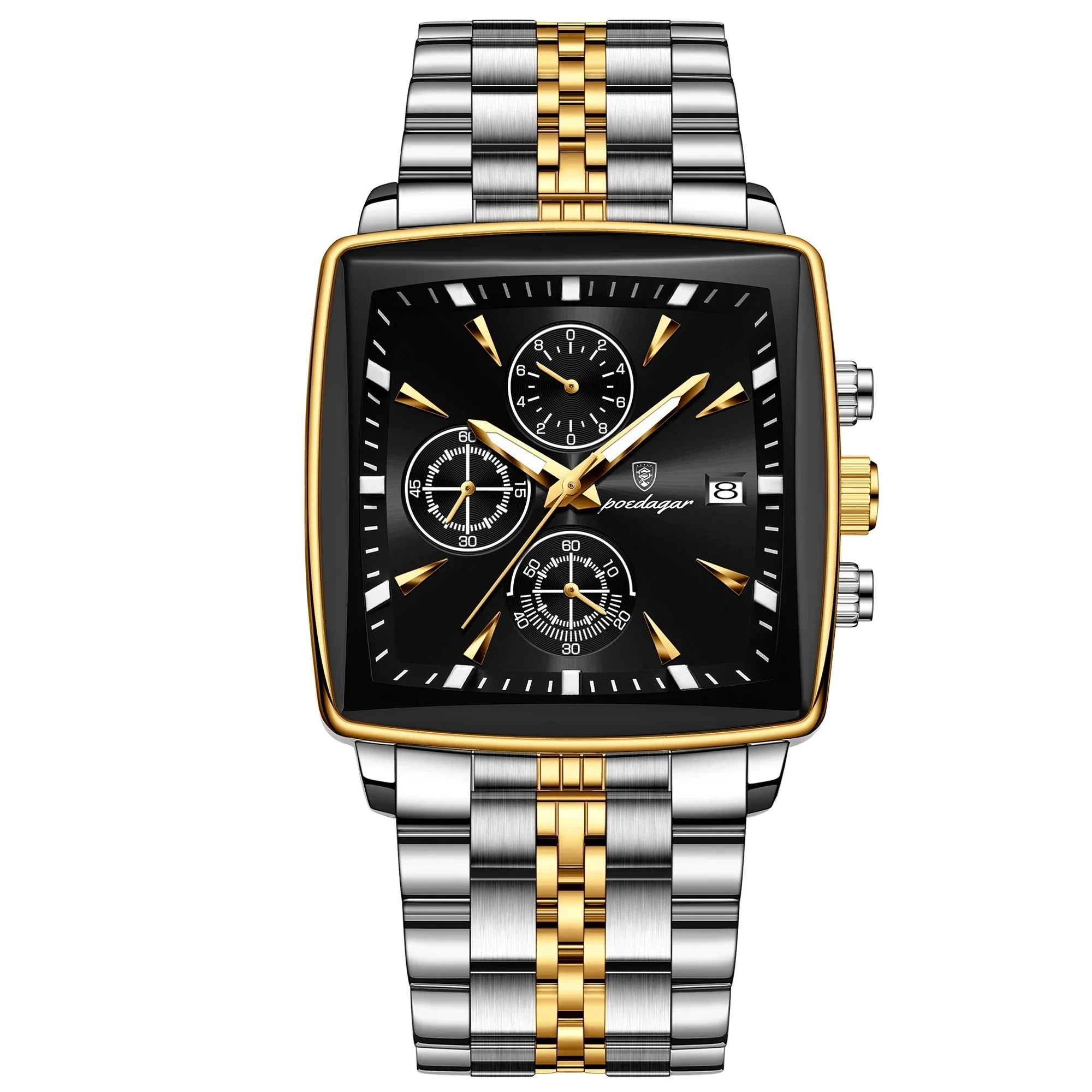 POEDAGAR Square Men's Watch