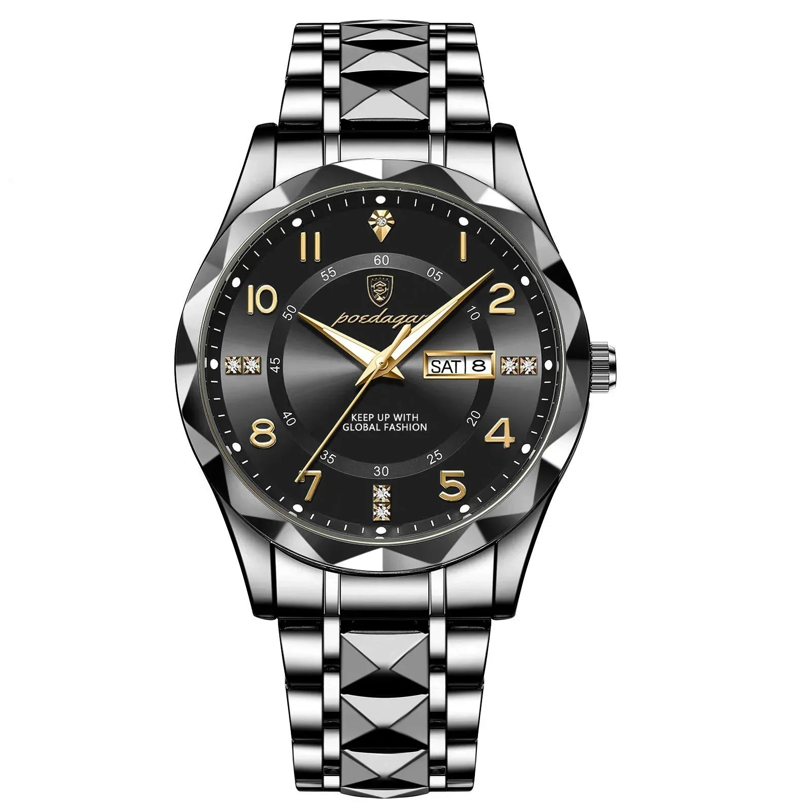 POEDAGAR Men's Quartz Watch