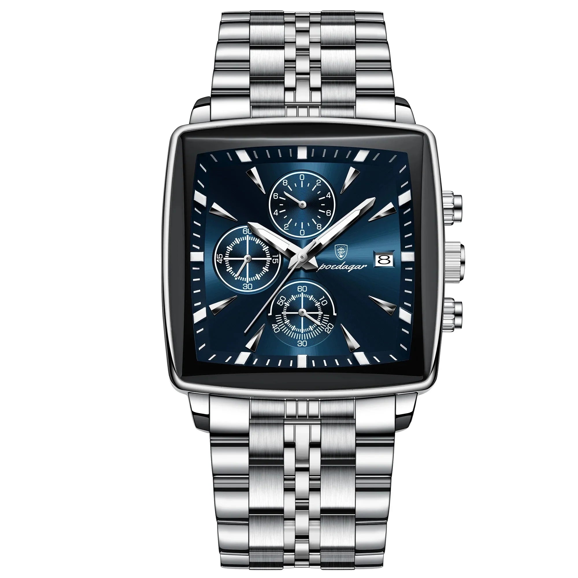 POEDAGAR Square Men's Watch