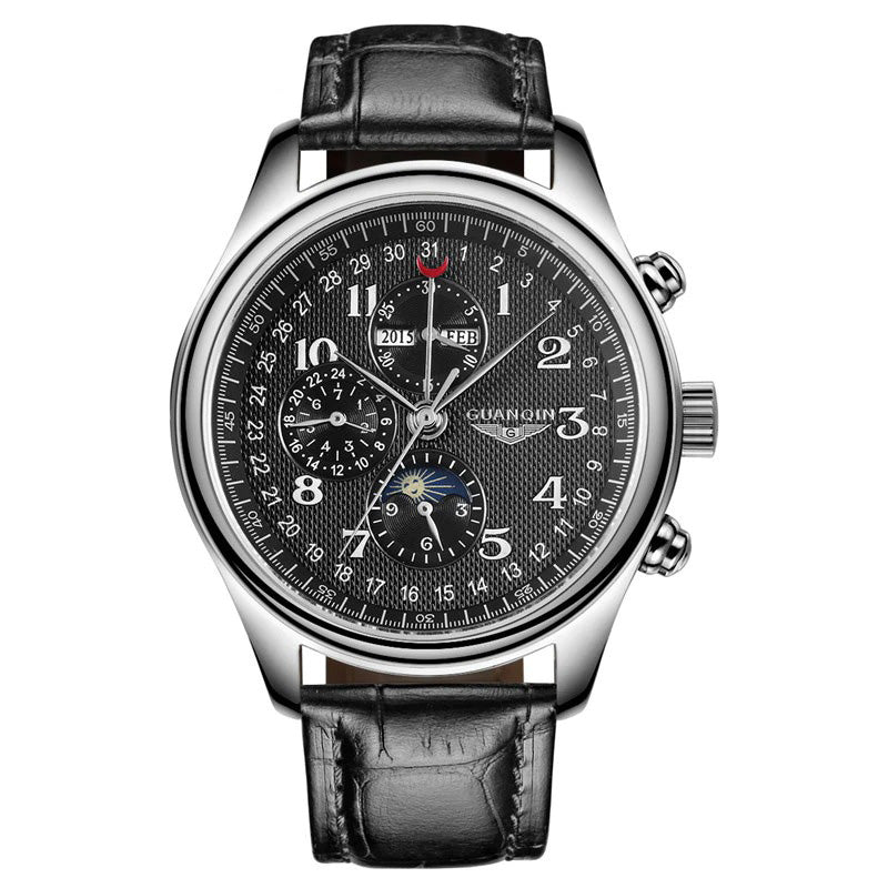 Guanqin Sapphire Crystal Men's Watch